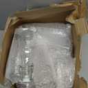 Queekay 20 Pack Mini Swing Top Glass Bottles for Vanilla Extract Homemade Olive Oil Bottles with Lids Airtight Cap Lids Labels for Wedding Baby Shower Favors(5.07 oz,Clear)