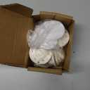 8 Pack Self Adhesive Caster Wheels, 1 Inch Low Profile Stainless Steel Mini Swivel Wheels, 66 lbs Heavy Duty Appliance Rollers for Furniture, Storage Bins, Kitchen Appliances, White