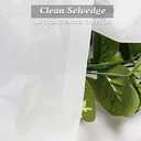 Simplebrand Sheer White Curtains 108 Inches Long, Extra Long Rod Pocket Solid Color Window Sheer Curtain Panels, Elegant Curtains & Drapes for Living Room, Bedroom 2 Panels (White, 42" W x 108" L)