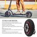 Bnineteenteam Electric Scooter Hub Motor, 10 Inch 48V 800W Pneumatic Tires Aluminum Alloy Hub Motor for Electric Scooter Enthusiasts