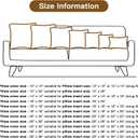 OTOSTAR Linen Throw Pillow Covers Set of 2 Decorative Square Pillowcases Cushion Covers 14x14 Inch for Home Decor Sofa Bedroom Car 35 x 35 CM Dark Grey