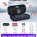 JSAUX Large Capacity Carrying Case for Nintendo Switch 2, Hard Shell Travel Case with 20 Game Card Slots, Storage Bag for Switch 2 and Accessories | Portable & Durable Protective Shell  Black