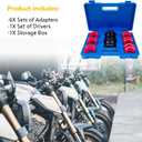 Universal Motorcycle Bike Fork Seal Driver Tool Kit 14PCS Fork Seal Installer Driver Removal Tool Set | Fit for 35/36 40/41 42/43 45/46 47/48 49/50mm (35-50mm) Upside Down Front Forks