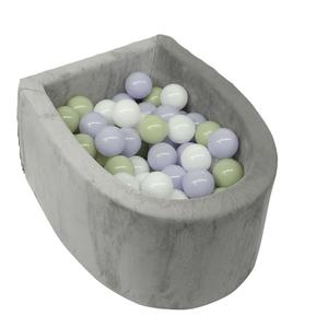 Foam Climbing Block for Toddlers 1-3 - Climb and Crawl Activity Block - Indoor Activity Play Structure for Toddlers - Foam Soft Play Block for Babies  - Balls NOT Included - Gray
