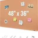 Mr. Pen- Cork Notice Board, 48 X 36 Inches, Cork Bulletin Board for Walls, Pin Boards, Framed Corkboard, Decorative Hanging Pin Boards, Perfect for Office & Home Decor