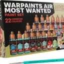 The Army Painter, Warpaints Air Most Wanted Paint Set C, 22x18ml paints, 19 Acrylic Airbrush, incl. 2 Metallics, 1 Fluorescent, 1 Medium, 3 Speedpaints & 1 brush - for model and miniature painting