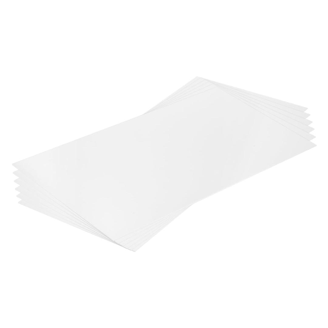 MECCANIXITY ABS Plastic Sheet 24 Inch x 12 Inch x 0.02 Inch ABS Styrene Sheets for Building Model DIY Crafts Panel White 6 Pcs