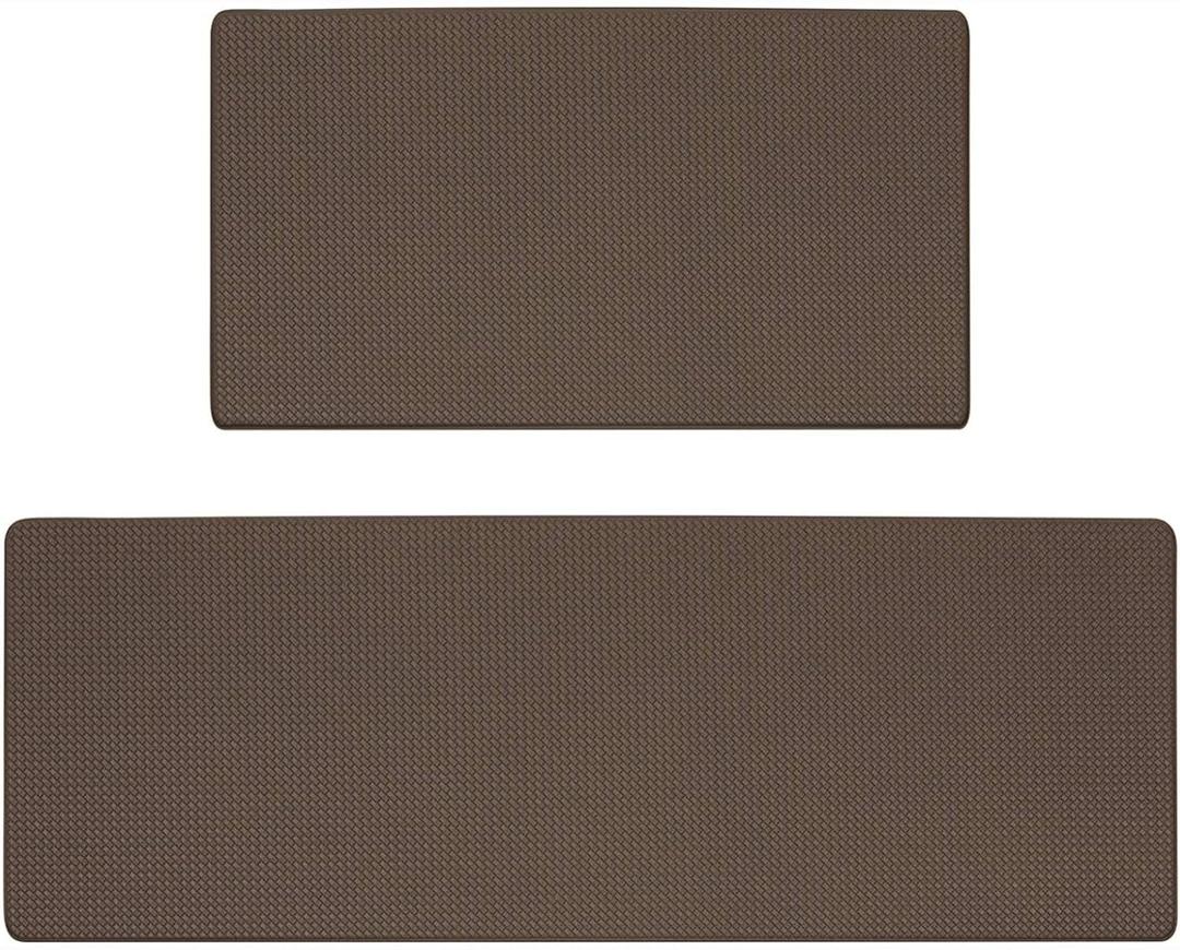 Kitchen Mats Anti Fatigue, PVC Kitchen Rugs, Stain-Resistant Kitchen Runner Washable Standing Mat for Kitchen, Floor Home, Office, Sink, Laundry