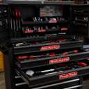 3 x Magnetic Tool Box Labels, Reusable Heavy Duty Magnetic Toolbox Labels for Garage, Workshop, Storage Bins, 12 Pcs/Red (Regular Thickness)