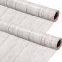 Kolldenn 2 Rolls White Wood Fabric Paper Bulletin Board Roll 4 x 12 ft