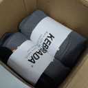 Kebada W1 Work Gloves for Men and Women, PU Coated Safety Gloves with Grip, Touchscreen, Ideal for Warehouse Package Handling, Construction, Gardening, 12 Pairs Gray Medium (Light Grey)