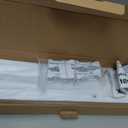 Ceiling Curtain Track, Curtain Track with Roller Hooks, 9ft - 12ft Ceiling Mounted Rail Set for Room Divider, White