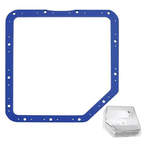 HRFFOE Upgraded Transmission Oil Pan Gasket Fit for GM Turbo 350, Compatible with Moroso 93102, High-Durometer Vulcanized Rubber with Internal Steel Shim for Better Sealing and Durability