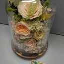 lovenfold Flowers for Delivery Preserved Flowers Rose in Glass Dome,Champagne Rose Forever Flowers Birthday Gifts for Women Mom Grandma Friend Gifts for Her,Home Decor