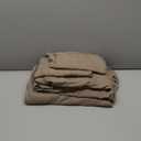 MyPillow Percale Bed Sheets  100% Cotton, 270 Thread Count, King, Deep Pocket, Cool & Crisp Feel, Durable, Breathable Sheet Set with Pillowcases King, Ash