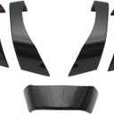 Fit for Toyot@ FJ Cruiser 2007-2021 Center Console Button Cover, ABS Car Center Console Panel Protection Frame Molding Sticker Trim, 7PCS (Bright Black)