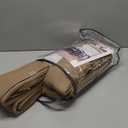 Farmhouse Tan Brown Linen Curtains 102 Inches Long for Living Room Pinch Pleated Drape with Hooks Rings for Track System Light Filtering 102 Inch Curtain for Bedroom Sliding Patio Door 2 Panels (Latte)