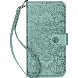 Wallet Case for Galaxy S23 Ultra W-Green | RFID Blocking, 3 Card Holder, Stand, with Credit Card Slot, PU Leather, Magnetic, Protective, Flip Cover