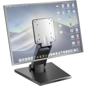 Lay Flat Low Profile Monitor Stand - For 14-27" Screens Ergonomic Adjustable Desktop Mount With 100x100mm Compatibility