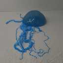 O&M Hanging Jellyfish Decoration, Marine Theme Jelly Fish Birthday Party Decorations, Shop Window Display Supplies (Large, Blue)