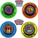 Rumble Wheels Rip Cord Racing Combo 4-Pack Battle Launch Power with Light-Up Spinning Wheels, Pull String Ripcord Racers, High-Speed Boys Racing Toy for Kids Ages 48