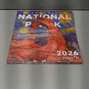 2 x 2026 Wall Calendar, 12" x 12" National Parks Calendar  Large Monthly Layout, Thick Premium Paper, 12" x 24" Open, Includes Monthly Planner Features