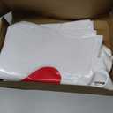 Wesnoy 100 Pcs Mother's Day Plastic Shopping Bags Bulk 10 x 13'' Large Gift Bags with Handle Mom Gift Bag Heart Reusable Shopping Bag for Mother's Day Party Supplies (Red)