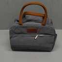Coobiiya Lunch Bag Lunch Box for Women Men, Small Leakproof Cute Lunch Tote Large Capacity Reusable Insulated Cooler Lunch Container for Work/Office/Picnic/Beach-Grey