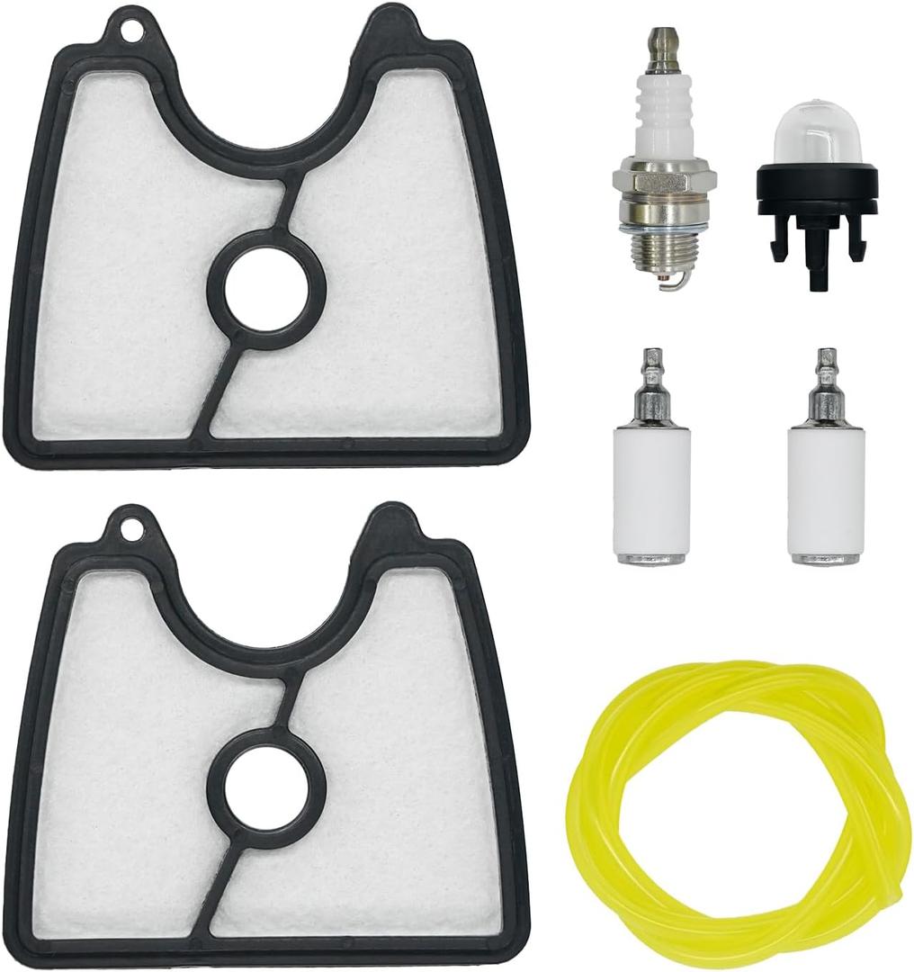 125B Air Filter Spark Plug Tune Up Kit Replacement for Husqvarna 125B 125BX 125BVX Leaf Blower, 545112101 Replacement for Craftsman 358794810 358794811 Blowers with Fuel FilterPrimer Bulb Line