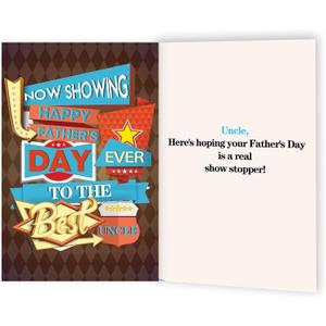 4 x Funny Father's Day Gifts for Uncle, Happy Fathers Day to The Best Uncle Ever, Perfect Ideas Gifts for Men or Him on Father's Day
