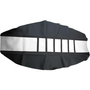 Motorcycle Universal Seat Cover Non-Slip Suitable Rubber Striped Seat Covers Soft for CRF150F CRF230F CRF250F CRF250R YZ125 YZ250 KX60 KX65 KX80 KX85 KX125 Dirt Pit Bike Motocross Off Road Motorbike (White)