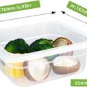 6-Pack Food Pan with Lids, 1/6 Size Food Storage Containers for homes, schools, restaurants, hotels Meal Prep, -40℉-160℉, Stackable, Freezer-Safe (1/6 size 2.5 inch deep, 1.1L/1.1QT)