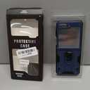 VEGO for Galaxy Z Flip 5 Case, Samsung Z Flip 5 case with Screen Protector & Hinge Protection, 360 Ring Kickstand, Full Body Protective Cover Case for Samsung Flip 5 2023 - Navy Blue