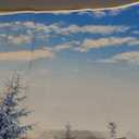 Loccor Winter Snow Forest Tapestry White Alps Mountain Winter Scene Tapestry 80" x 60" Snowy Woodland Landscape Taptries Wall Hanging for Bedroom Living Room Dorm Wall Art Home Decor