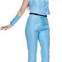 EraSpooky Cowgirl Costume Western Outfits for Women 5Pcs (Blue, M)