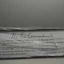 SRSZHIYUE Bible Verse Wall Decor The Ten Commandments Sign 40''15'' Christian Saying Jesus Prayer God for Scripture Home Vintage Living Room Family Wall Art Religious Rustic Catholic (Black)