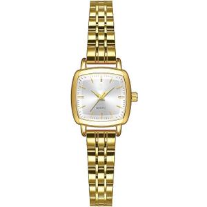 ADSBIAOYE Small Gold Watches for Women Vintage Square Ladies Quartz Wrist Watches Fashion Casual Bracelet Watch