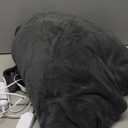 Homemate Electric Heated Blanket Twin - 62"x84" Heating Bed Blankets Throw with 10 Heating Levels 8 Hours Auto Off Fast Heating Over-Heated Protection Ultra Soft Warm Flannel ETL Certified Grey