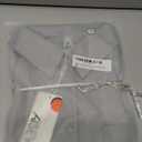 AISEW Womens Button Down Shirts Casual V Neck Long Sleeve Loose Fit Collared Plain Blouses Tops with Pocket,Grey, S