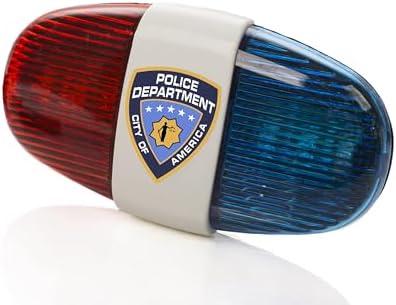 Bike Lights for Kids with Sirens, Police Pretend Play Toy, Safety Light Bicycle Accessories, Waterproof, (Now with Softer Sounds, Batteries not Included)