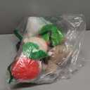 Elcoho 4 Pieces 7 inch Christmas Stuffed Animals Set Plush Toys Christmas Decoration Doll Set Santa Claus Snowman Elk Elf Xmas Party Favors