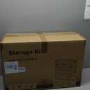 Himix Large Storage Bins with Lids, 66Gal/264QT Stackable Collapsible Plastic Bins with Wheels, Closet Organizers for Bedroom, Kids Room, Living Room, Garage (22Gal)