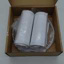 lampshades Set of 2, Drum Lamp Shades Set of 2, Lamp Shades for Table Lamps Easy Assembly Required Lamps Shades Natural Linen Fabric(White, 10"x10"x8")