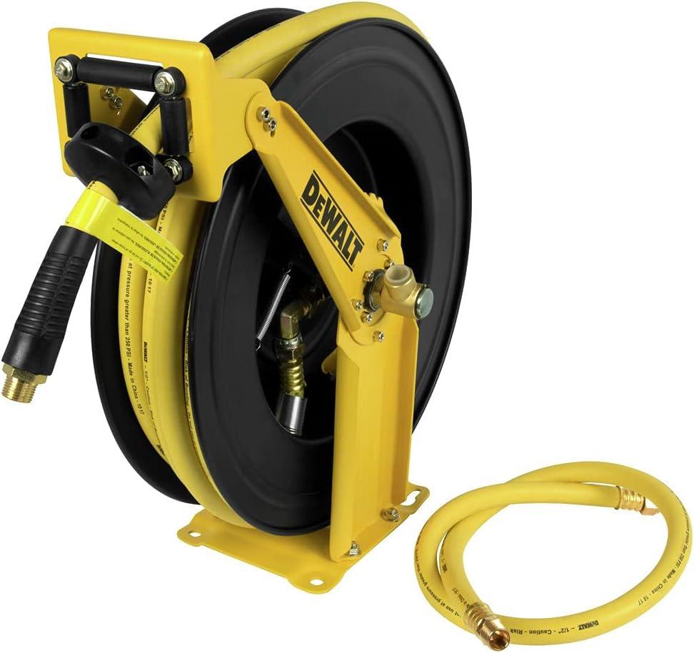 DeWalt DXCM024-0344 Double Arm Hose Reel with 1/2 x 50 Premium Rubber Hose