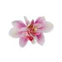 Flower Hair Clips for Women, Pink Orchid Flower Hairpins, Hawaiian Hair Accessories, Tropical Floral Barrettes for Luau Beach Vacations, Bridal Wedding Hair Pieces for Bride Parties (Pack of 2)