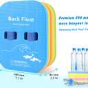 Swim Belt Back Float with Secure Clip Buckle Adujustable Swim Board for Boys & Girls Safety Swimming Bubble with 3 Layers Swim Floaties for Swimming Beginners Pool Swim Trainer