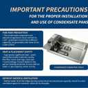 CP815 Commercial Refrigeration Condensate Drain Evaporator Pan