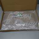 Happy Birthday Neon Sign for Wall Decor,Led Happy Birthday Neon Light Sign,USB Powered Dimmable Light Up Sign for Birthday Party Backdrop Decoration, Warm White, 16.5x9.8 inch