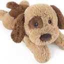 Dog Stuffed Animals, Microwavable Stuffed Animal Adorable Fluffy Puppy Plush for Warmth Comfort, Heatable Coolable Lavender Scent Dog Plush Toy, Cute Soft Puppy Plushies for Kids Boys Girls Adult Gift, 14" x 6" x 5.5"
