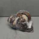 Wabi Sabi Pendant Light Nordic Natural Stone Chandeliers Concrete Simple Light Fixture for Dining Room Bedside Kitchen Island Hallway (Hollow 6.7in, Brown)